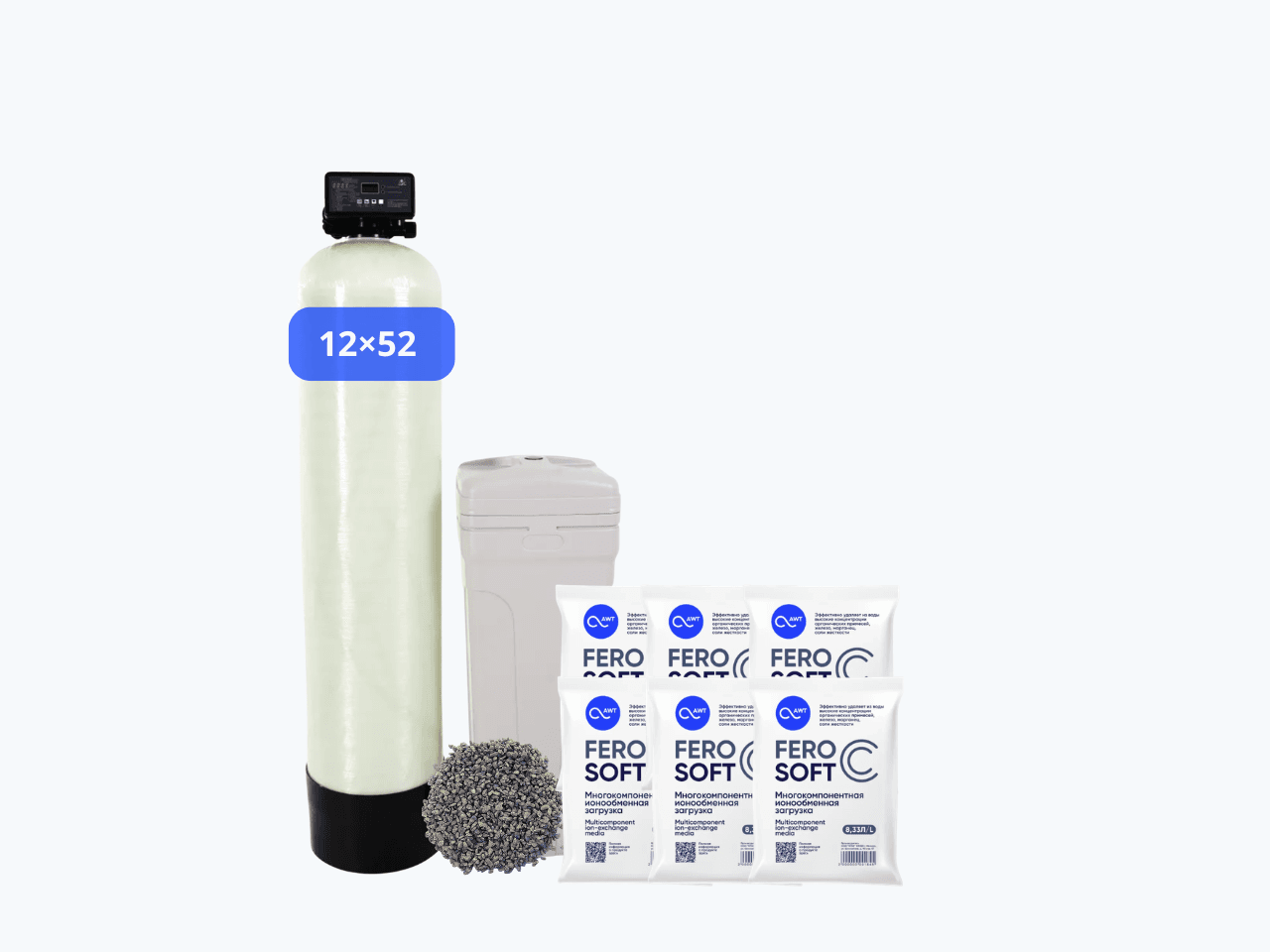 Система очистки воды АКВАПЛЕКС L (4–6 точек, 1,2 м³/ч) для водоёма — от железа, жёсткости, марганца и высокой органики