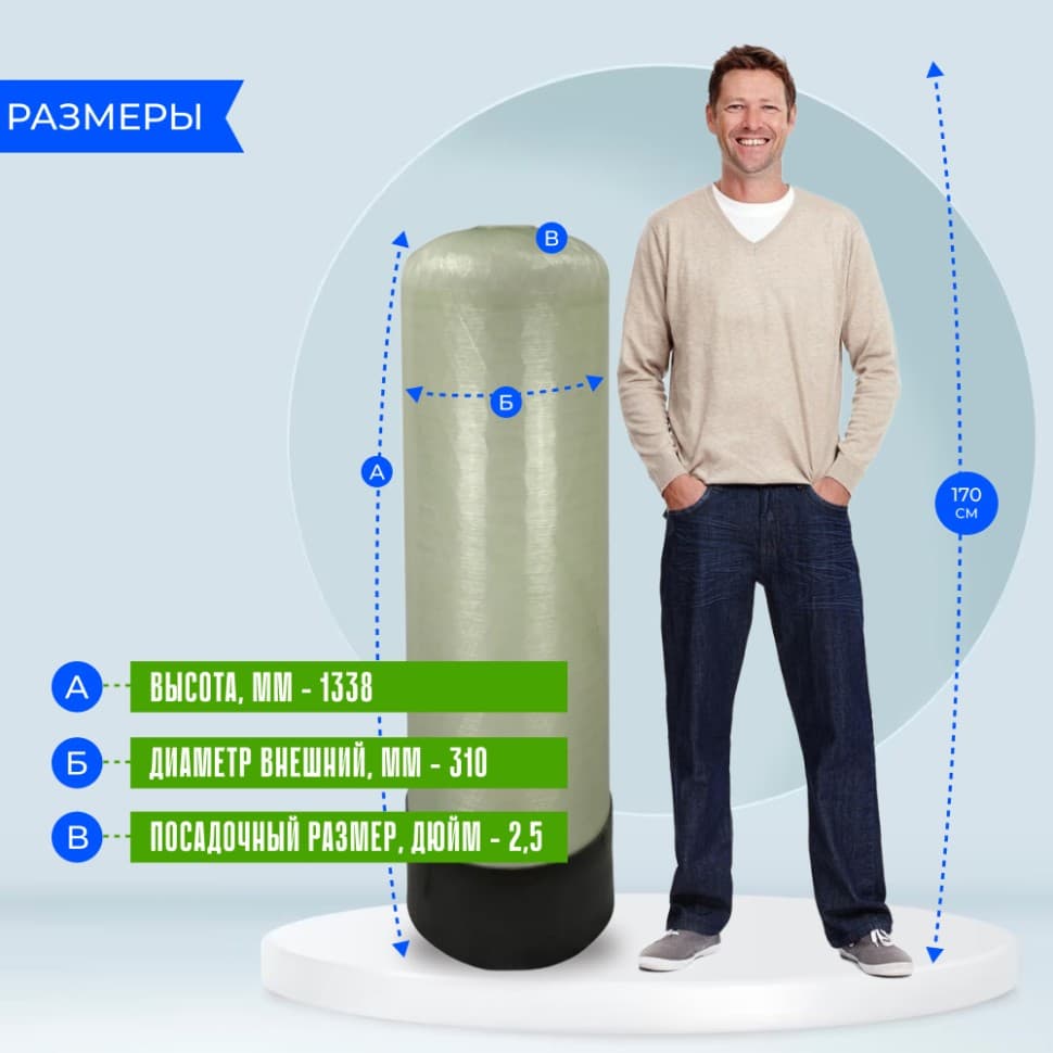 Корпус фильтра Noyi 1252-2,5" (верх) — фото 3