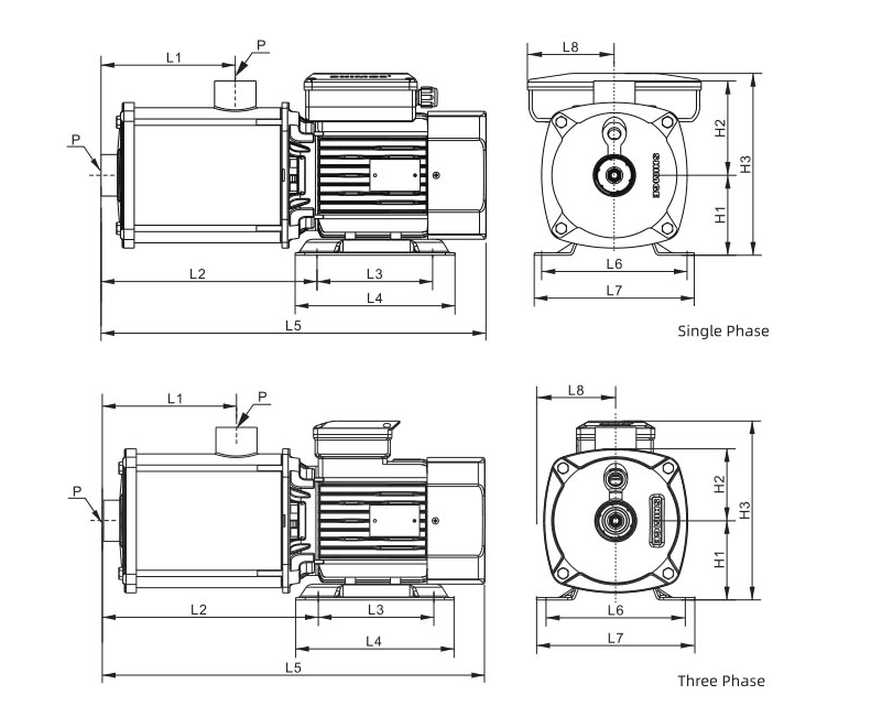 Насос повышения давления SHIMGE BWI20-1-1.1 — фото 4