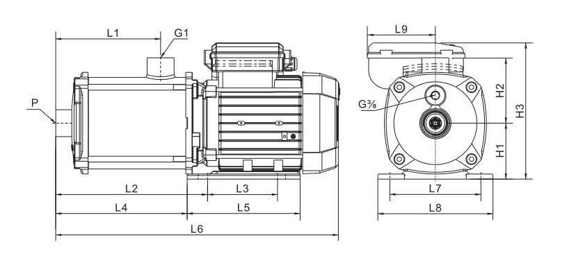 Насос повышения давления SHIMGE BWI3-6 — фото 5
