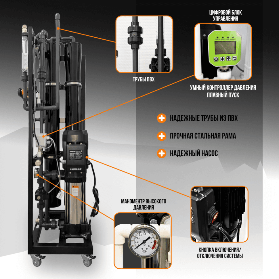 Система обратного осмоса HATAMOTO 500 STANDART — фото 2