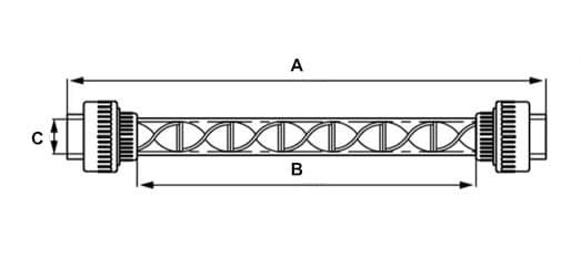 Статический смеситель для холодной воды DN40 1 1/2" — фото 2
