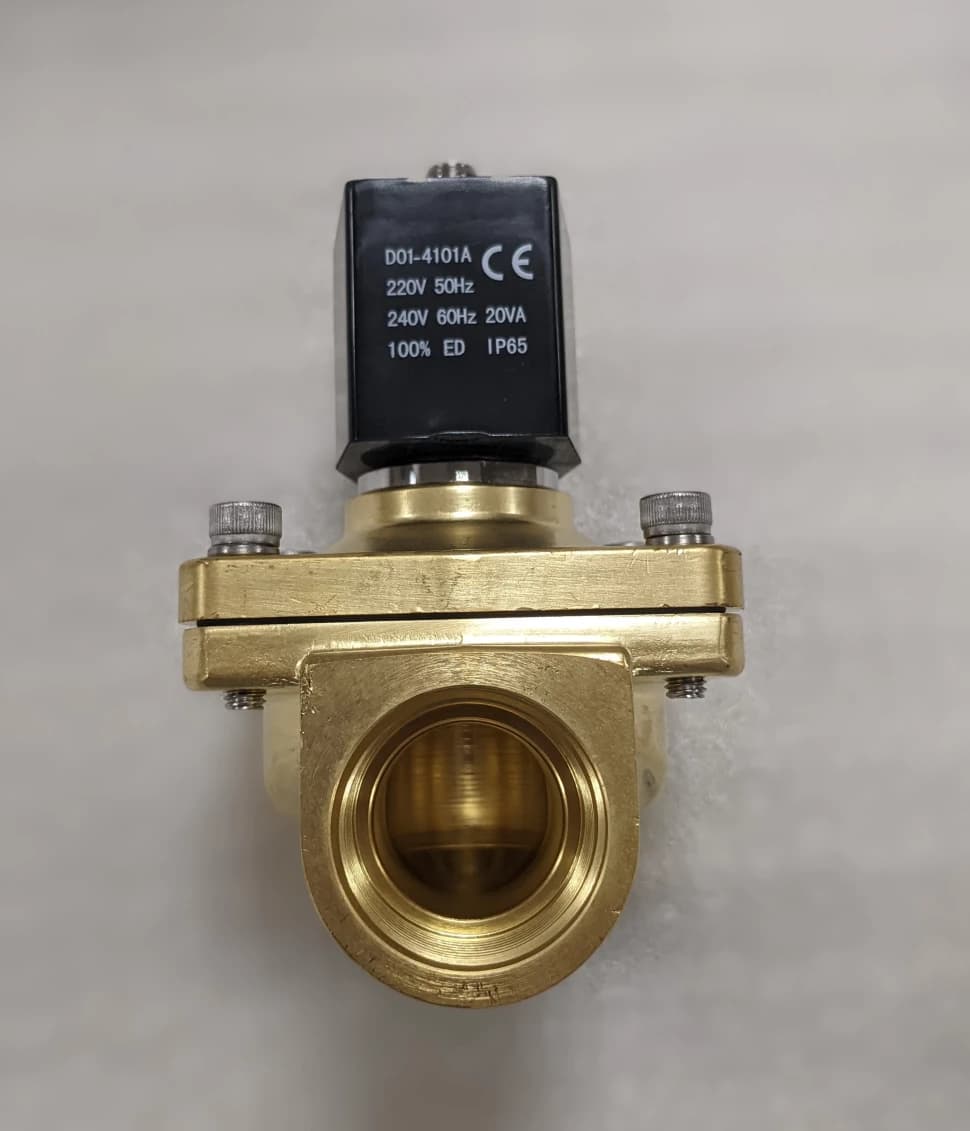 Соленоидный клапан электромагнитный 2W-20N нормально открытый, 3/4, 220V, латунь — фото 4