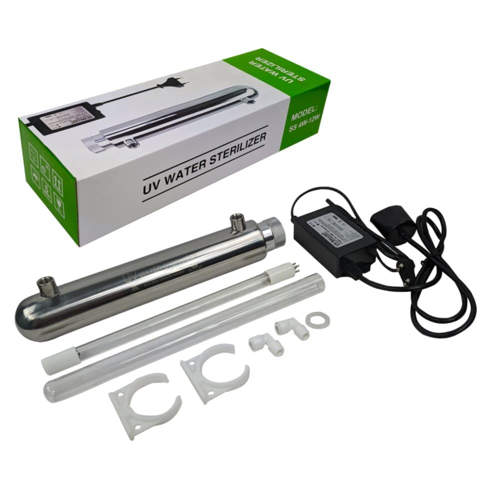 Ультрафиолетовый стерилизатор для воды UV-1 GPM, 12W, 200 л/час