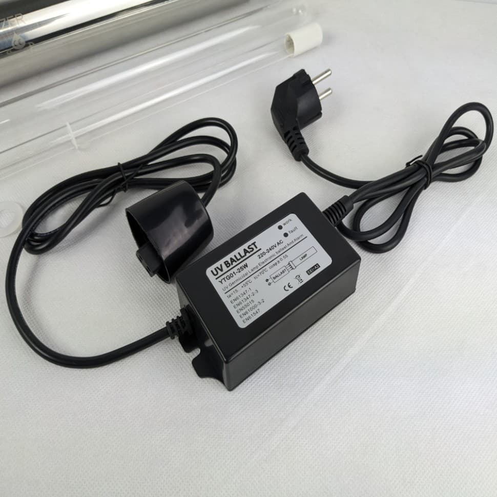 Ультрафиолетовый стерилизатор воды UV-6 GPM SS 25W 1", 1400 л/час — фото 6