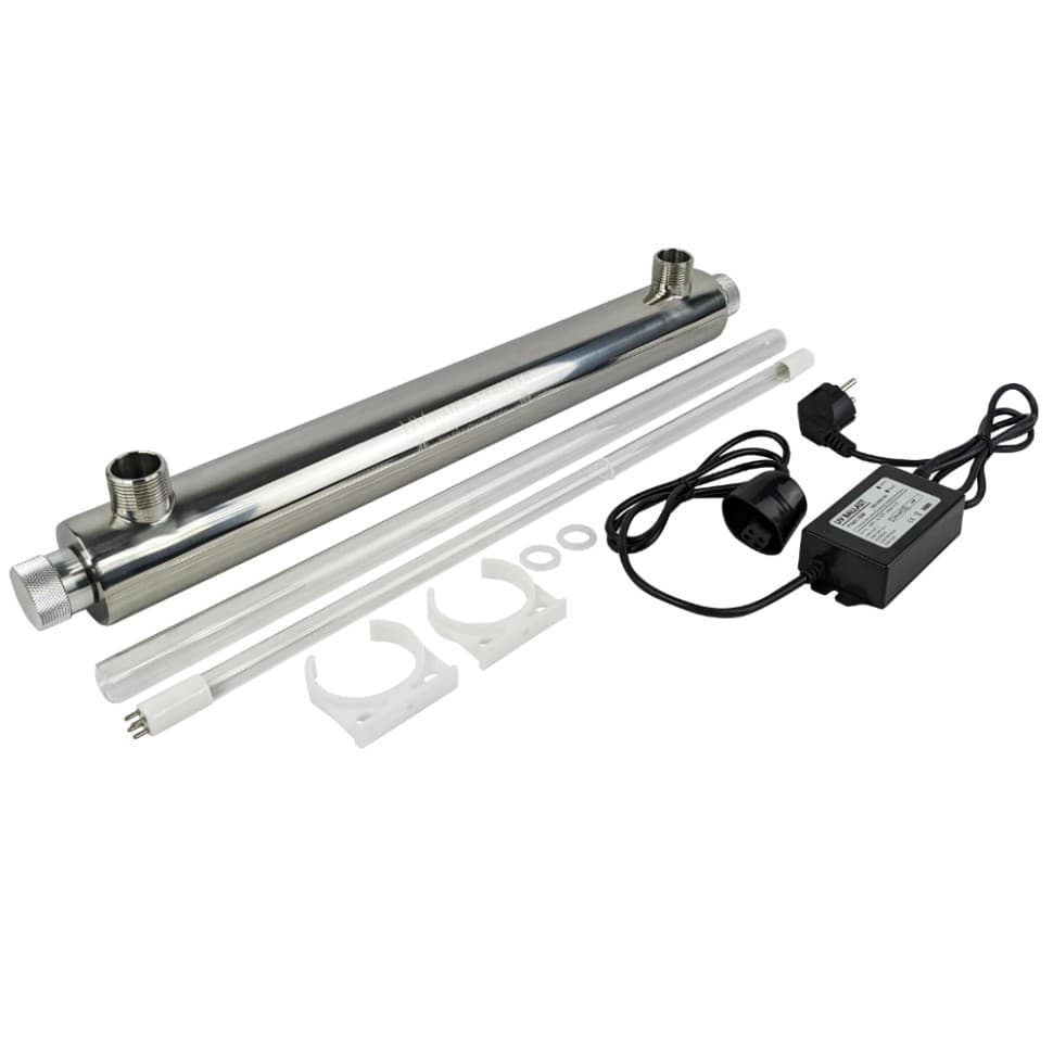 Ультрафиолетовый стерилизатор воды UV-6 GPM SS 25W 1", 1400 л/час — фото 9