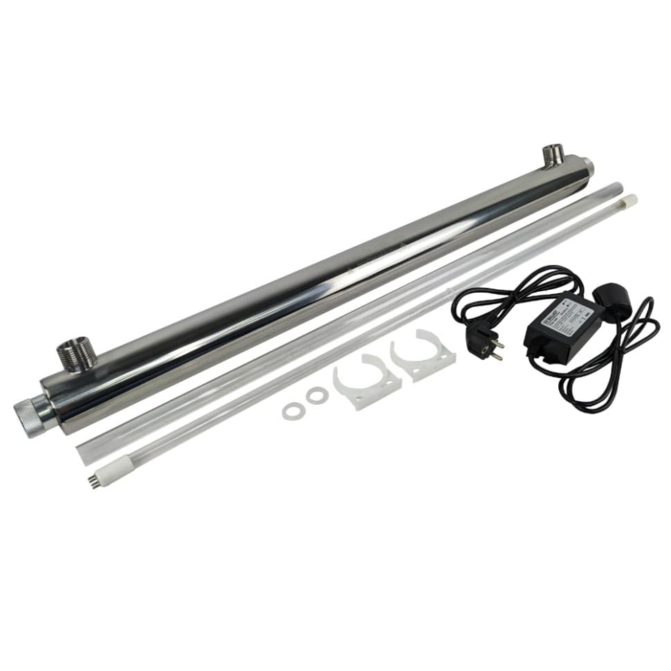 Ультрафиолетовый стерилизатор UV-8 GPM  SS 30W для воды, 1800 л/час — фото 3