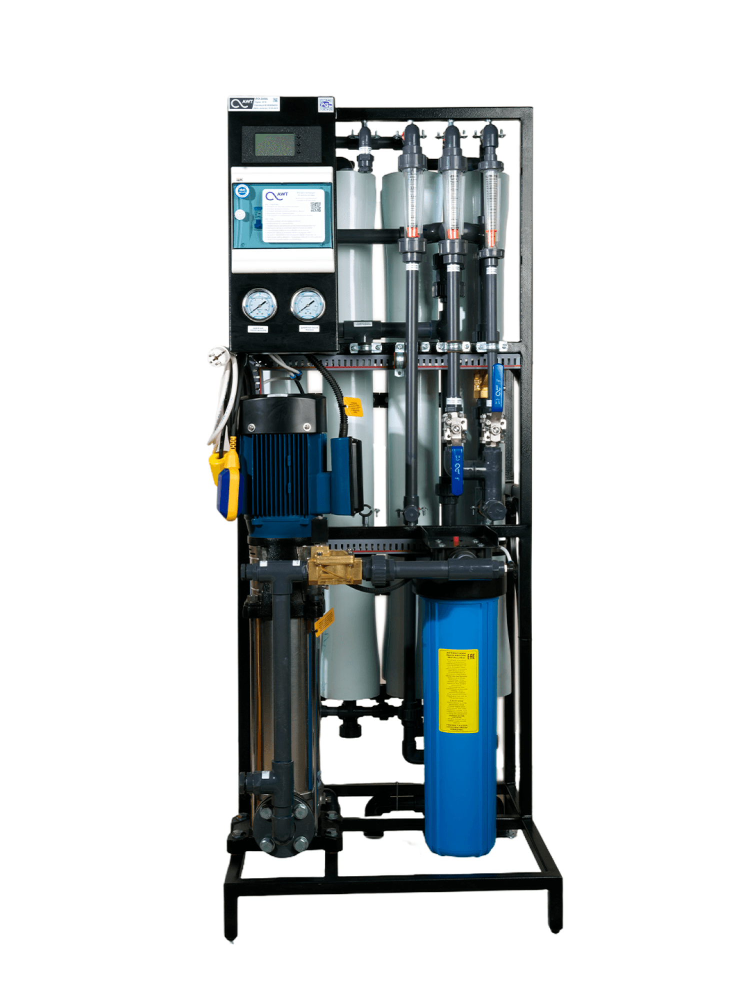 AWT RO-2000L (8/4040) - установка обратного осмоса с насосом (до 2.00 м3/ч)