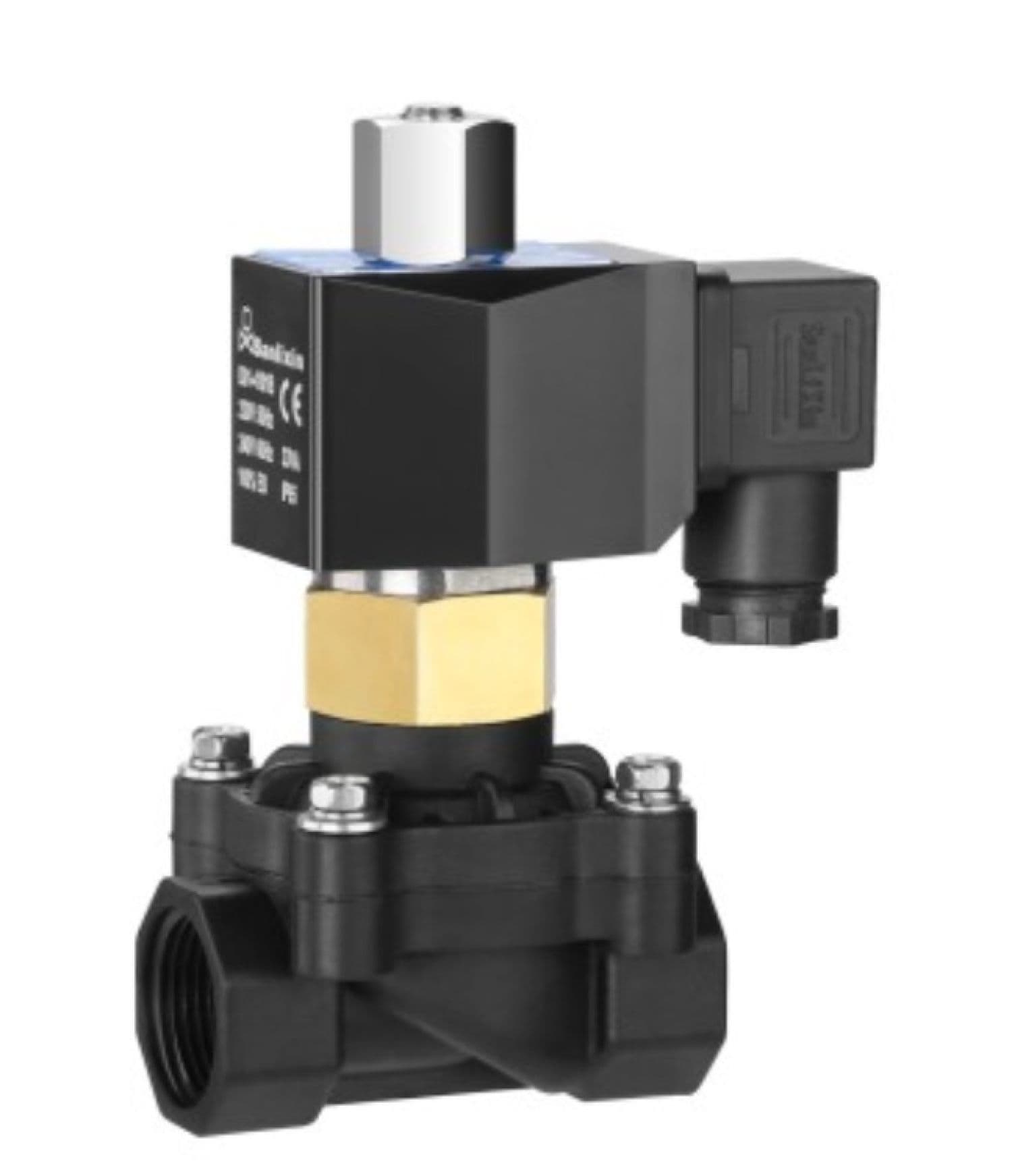 Соленоидный вентиль прямого действия SANLIXIN 1 ½ " NO (ZS2AF02N7J40, plastic, 0-5 bar, 220V)