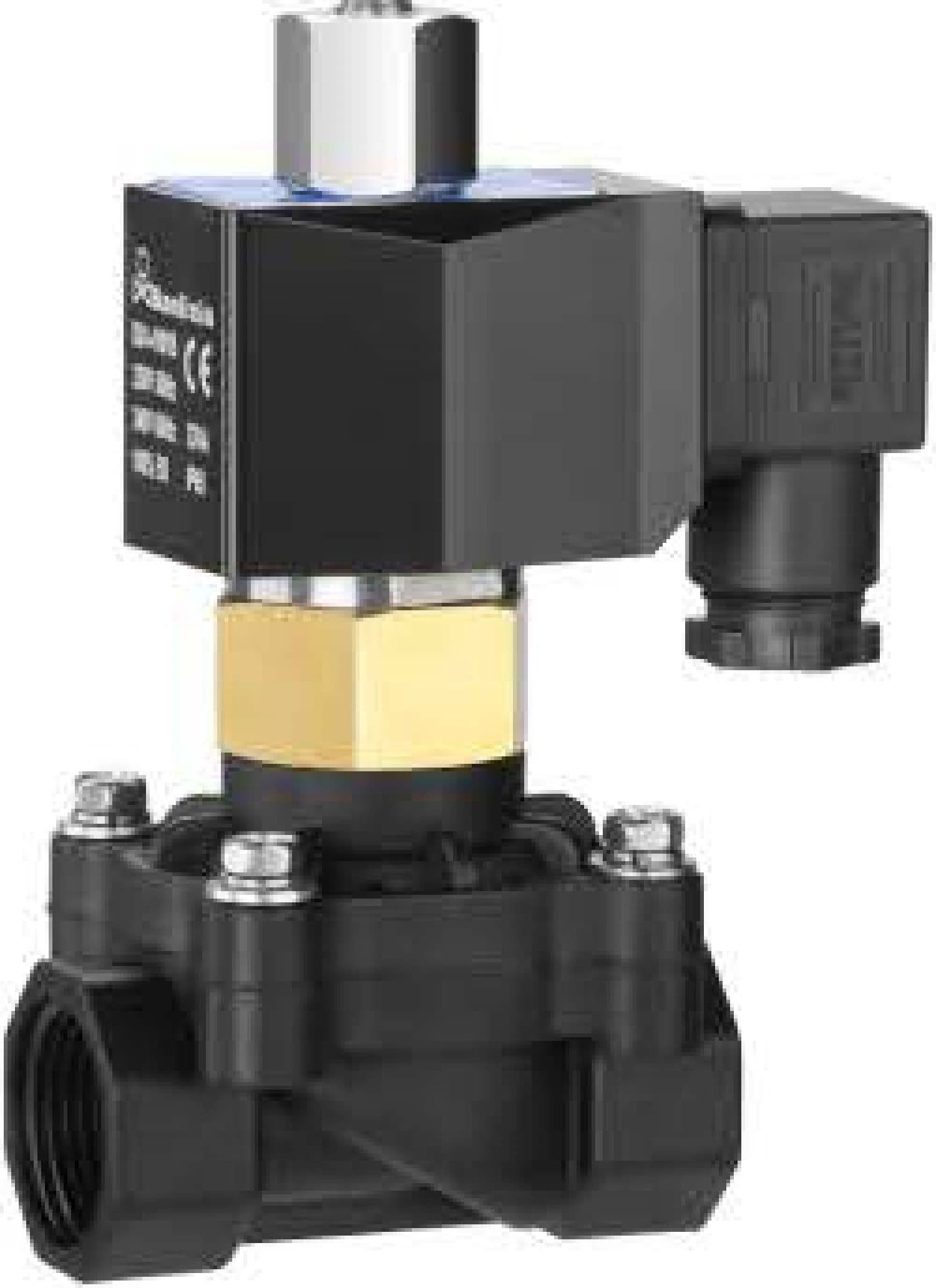 Соленоидный вентиль прямого действия SANLIXIN 1" NO (ZS2DF02N7G25, plastic, 0-5 bar, 220V)