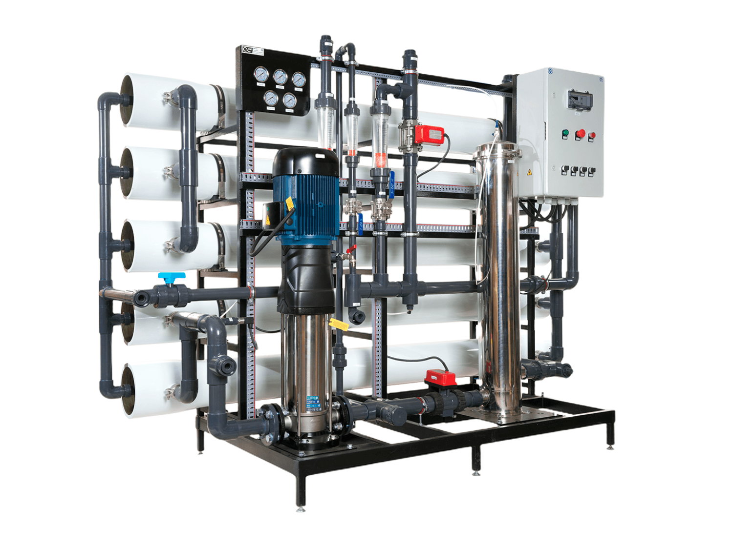 АКВАПЛЕКС RO-10/8040 - установка обратного осмоса с насосом (до 10 м3/ч) — фото 2