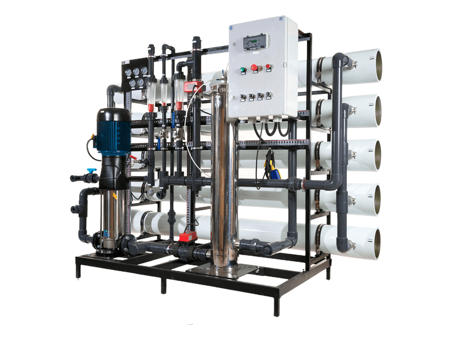 АКВАПЛЕКС RO-10/8040 - установка обратного осмоса с насосом (до 10 м3/ч) — фото 3