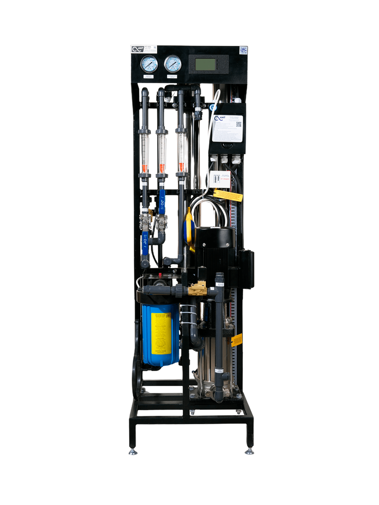 AWT RO-500L (2/4040) - установка обратного осмоса с насосом (до 0,5 м3/ч) — фото 2