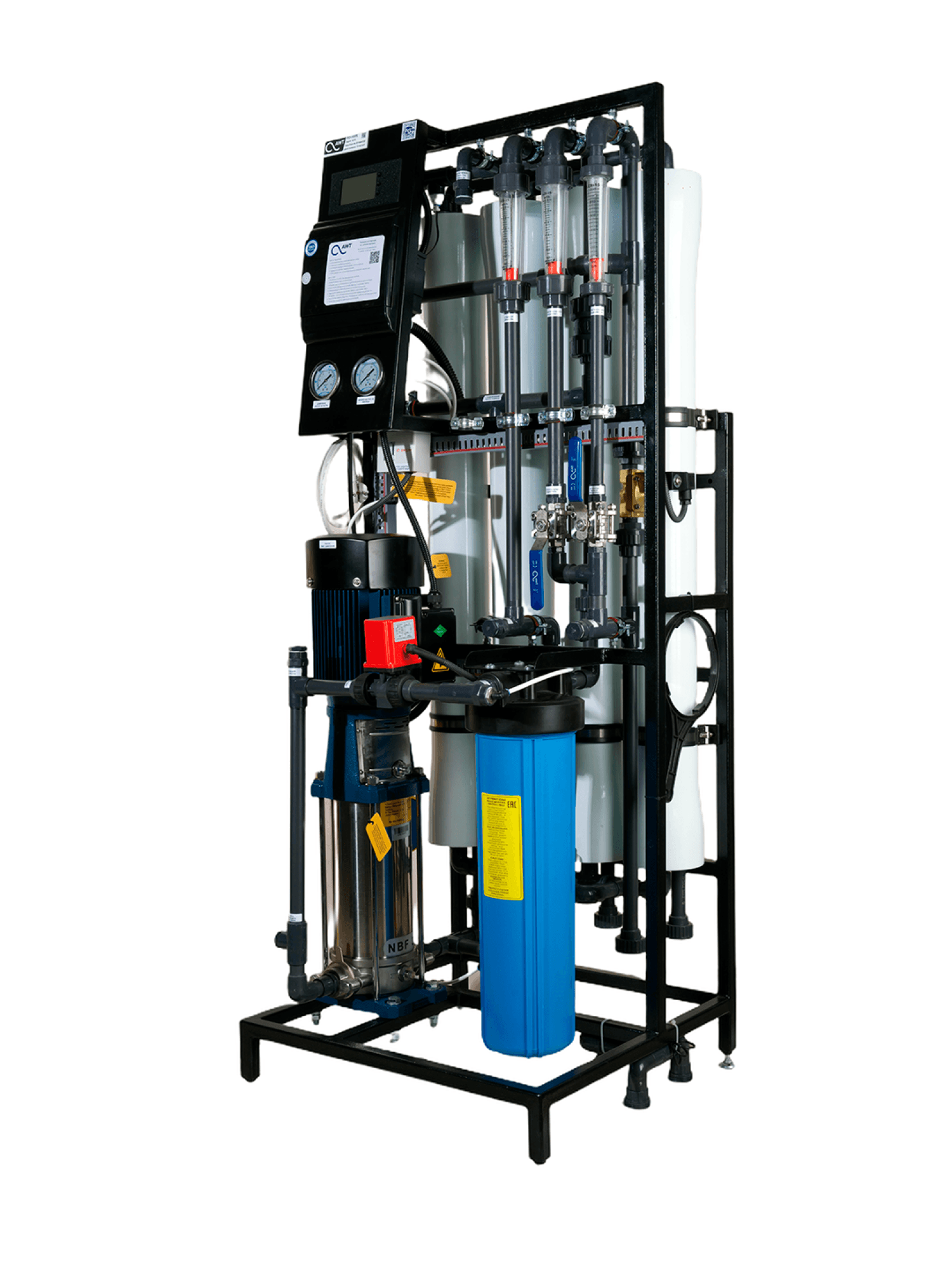 AWT RO-1000L (4/4040) - установка обратного осмоса с насосом (до 1 м3/ч) — фото 3