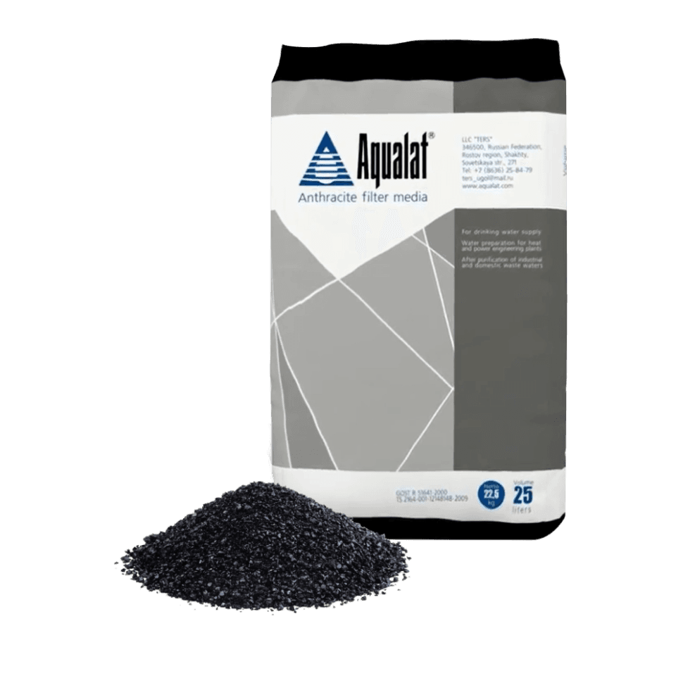 Гидроантрацит AQUALAT® Аквалат (фр. 0.5-1.2 мм)