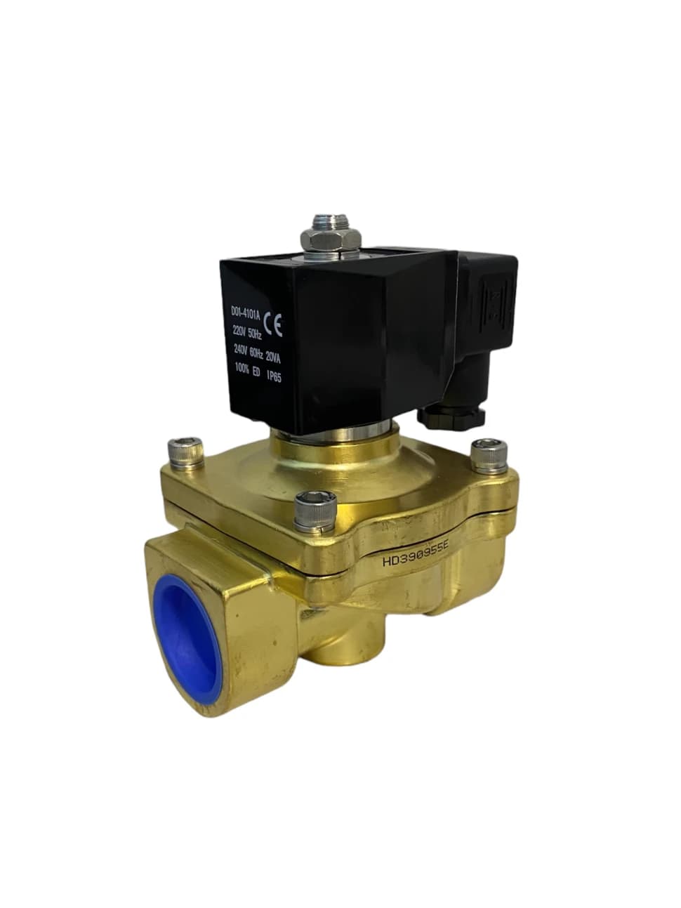 Соленоидный клапан электромагнитный 2W-20NК нормально закрытый, 3/4", 220V, латунь