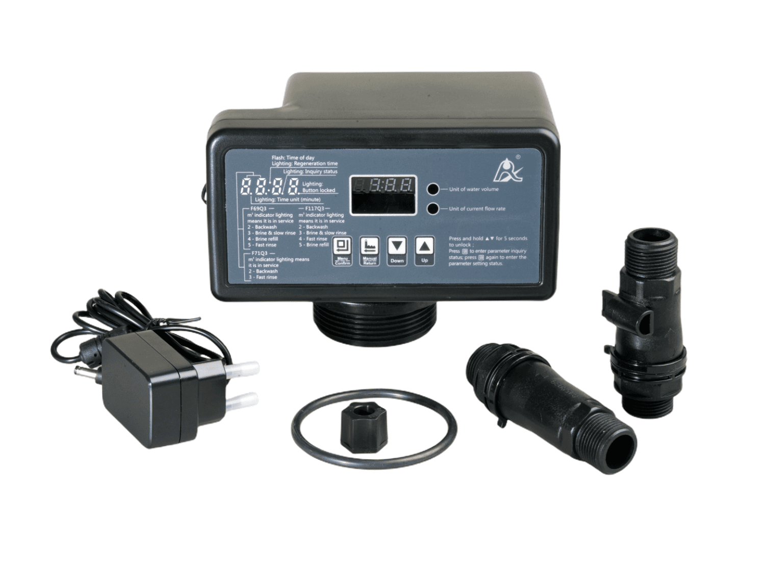 Блок управления RUNXIN ТМ.F117Q3 - умягч. с в/сч, до 2,0 м3/ч