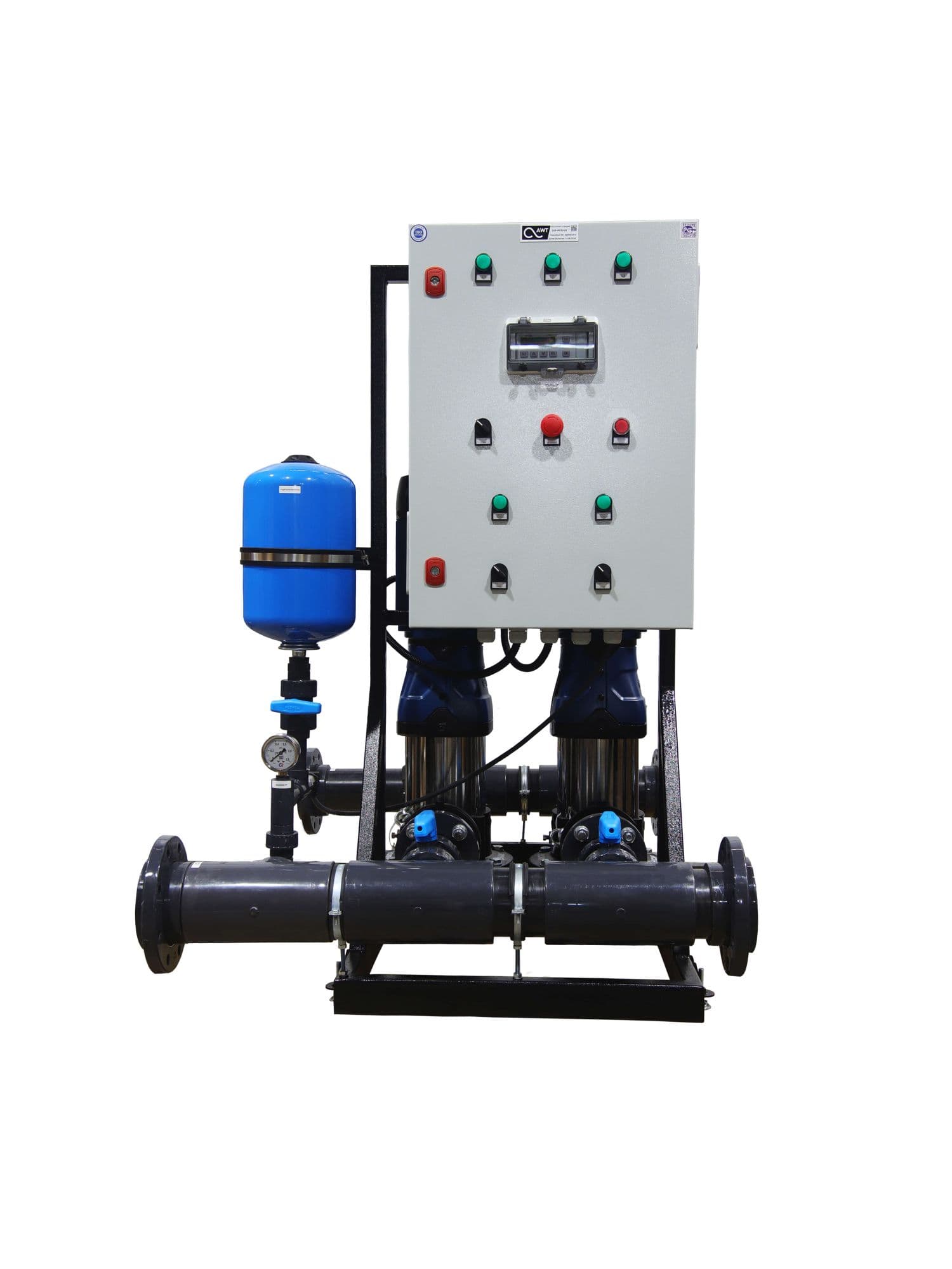 Насосная станция AWT PS 2V7,2-43/48-27 — 2 насоса, 7.2–43 м³/ч, напор 28–50 м