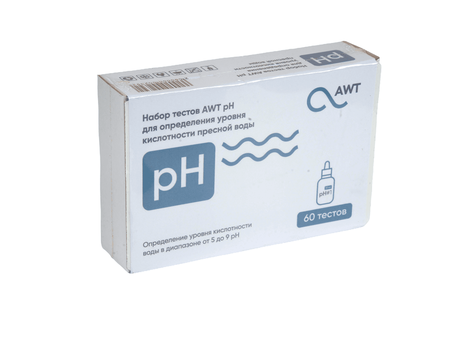 AWT набор тестов Ph (кислотность от 5 до 9 pH. 60 тестов)