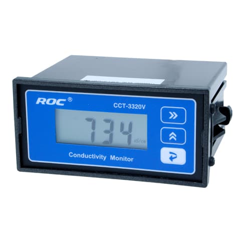 Контроллер электропроводности ROC CCT-3320V-2 — кондуктометр, 2 канала, реле, выход 4–20 мА